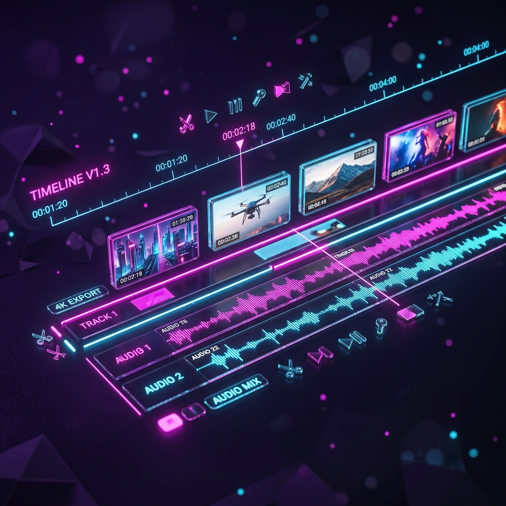 ViCraft 8K Timeline UI